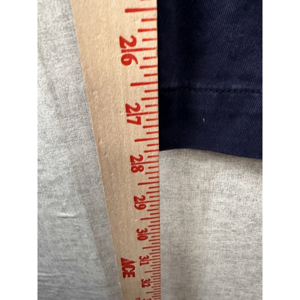 J Crew High Rise Girlfriend Chino Pants Navy Blue size 0 School Uniform Stretch - Picture 6 of 7
